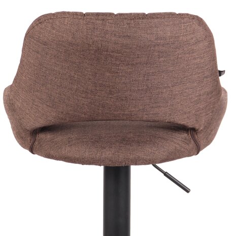 Barkruk Melit stof bruin,zwart, Bruin
