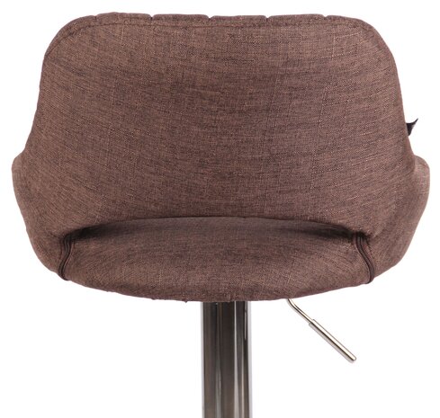 Barkruk Melit stof bruin,chroom, Bruin