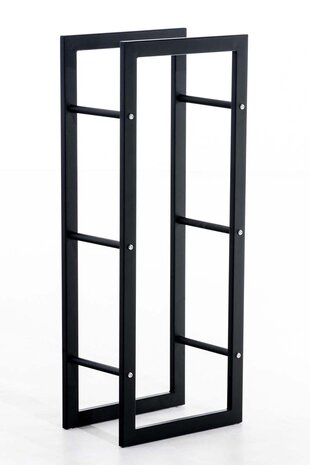 Brandhoutrek Kire V3 zwart 25x40x100 cm, Zwart