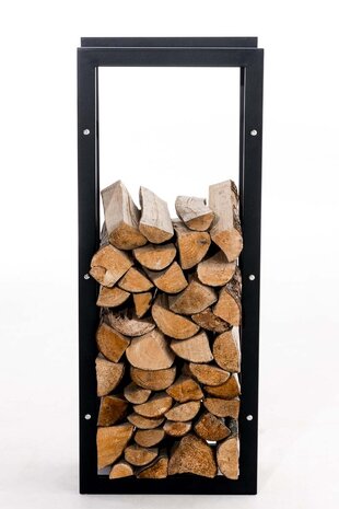 Brandhoutrek Kire V3 zwart 25x40x100 cm, Zwart