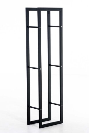 Brandhoutrek Kire V3 zwart 25x40x150 cm, Zwart