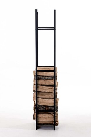 Brandhoutrek Kire V3 zwart 25x40x150 cm, Zwart