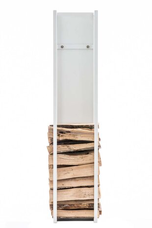 Brandhoutrek Spirk mat wit,120 cm, Wit