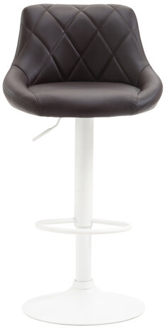 Barkruk Lozia Kunstleer bruin,wit, Bruin