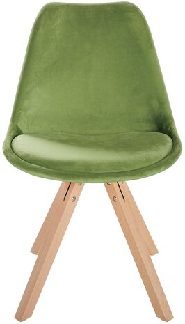 Eetkamerstoel Safio lichtgroen,natura (plein), Groen