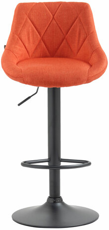 Barkruk Lozia Stof oranje,zwart, Oranje