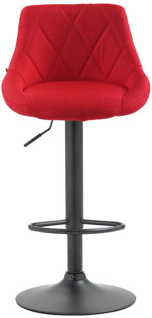 Barkruk Lozia Stof rood,zwart, Rood