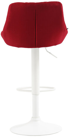 Barkruk Lozia Stof rood,wit, Rood