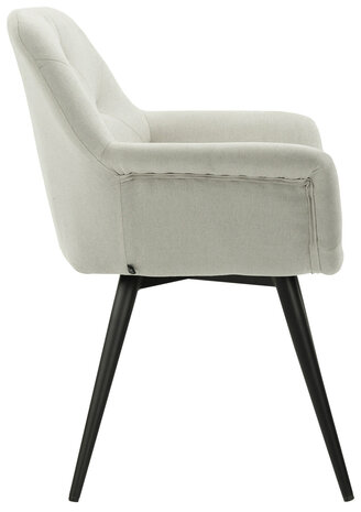 Eetkamerstoel Longfard beige,Stof, 