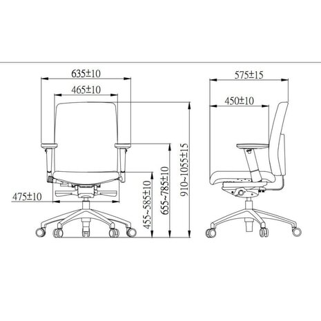 Workliving Ramblas Comfort - Bureaustoel Ergonomisch Design (N)En 1335 Default Title