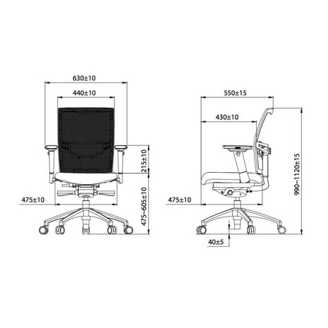 Workliving Projectas V2 Mesh - Bureaustoel Ergonomisch Design (N)En 1335 Default Title