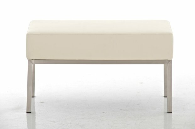 Tweezitsbank Limigi 80x40 Kunstleer Creme