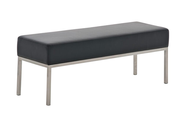 Driezitsbank Limigi 120x40 zwart, Zwart