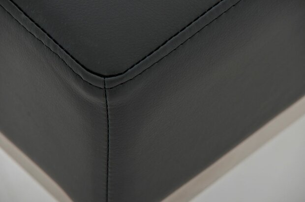 Driezitsbank Limigi 120x40 zwart, Zwart