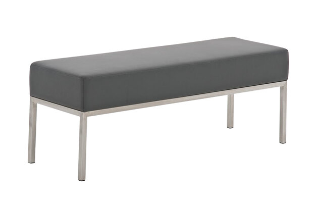 Driezitsbank Limigi 120x40 grijs, Grijs