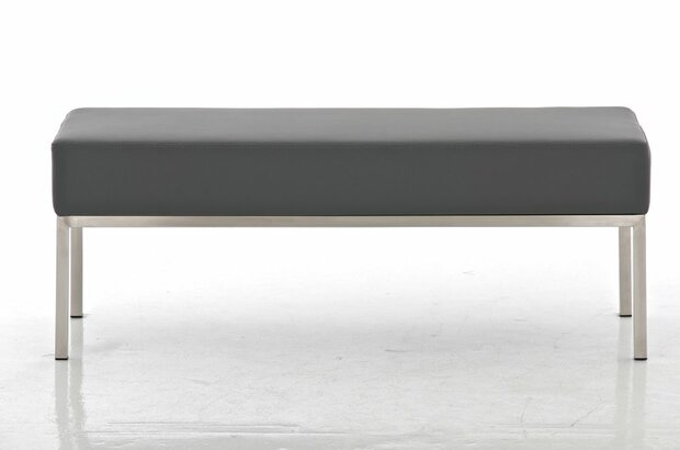Driezitsbank Limigi 120x40 grijs, Grijs