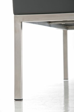 Driezitsbank Limigi 120x40 grijs, Grijs