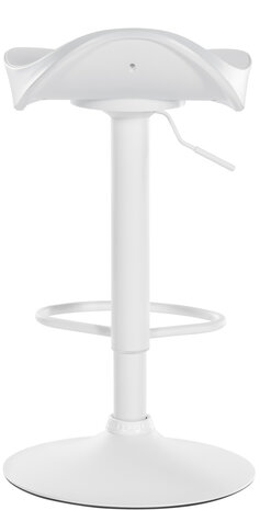Set van 2 barkrukken Olissan kunstleer wit, Wit
