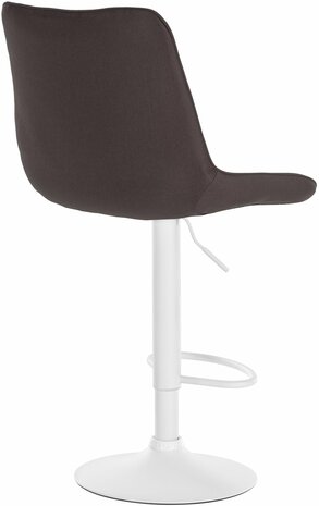Barkruk Tino Stof Taupe,wit