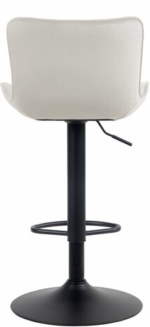 Set van 2 barkrukken Amme Creme,Fluweel