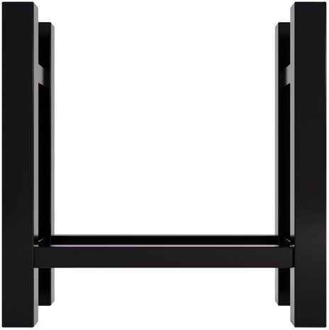 Houtopslag Madye zwart vierkant,30x60x60 cm, Zwart