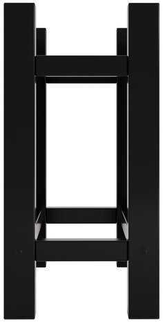 Houtopslag Madye zwart vierkant,30x60x60 cm, Zwart