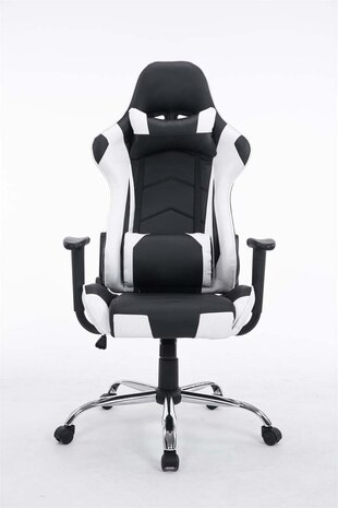 Bureaustoel Meracli zwart/wit, Wit