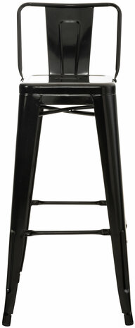 Set van 2 barkrukken Mosan zwart, Zwart