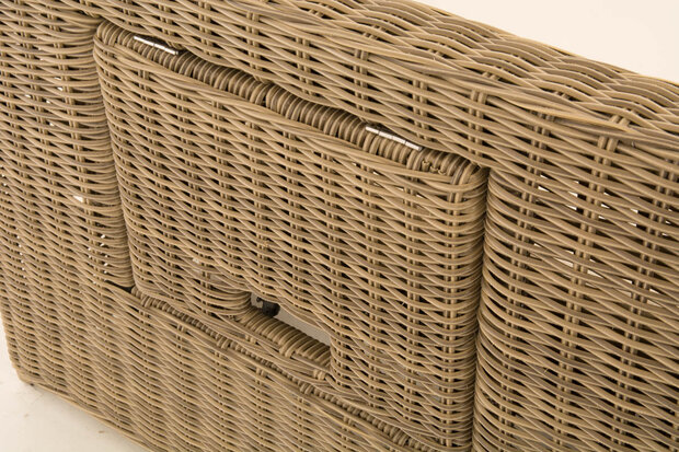 Wicker Loungebank Incini 5mm natura,gebroken wit, 