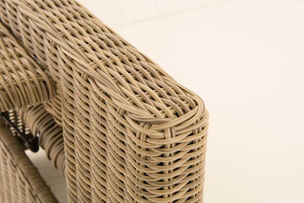 Wicker Loungebank Incini 5mm natura,gebroken wit, 