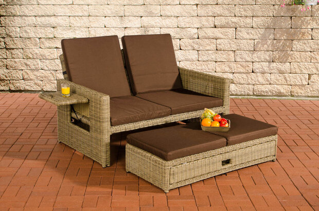 Wicker Loungebank Incini 5mm natura,aardsbruin, 