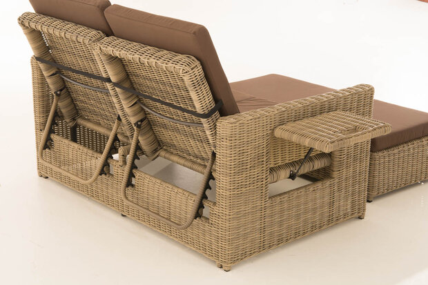 Wicker Loungebank Incini 5mm natura,aardsbruin, 