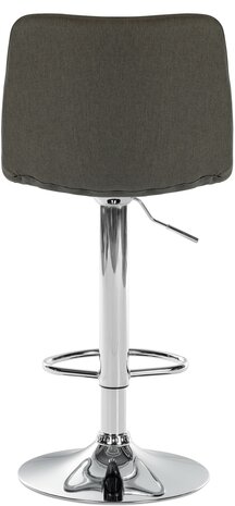 Lix Barkruk - Stof Taupe,chroom