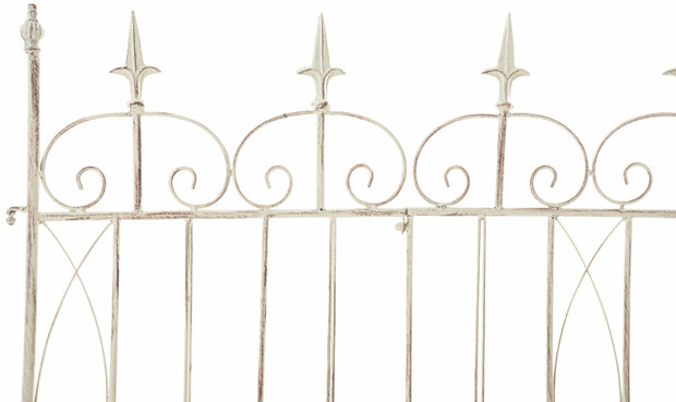 Set van 4 tuinhekken Mongald antiek/Creme