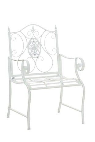 Set van 2 Tuinstoel Panjub met armleuningen wit, Wit