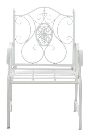 Set van 2 Tuinstoel Panjub met armleuningen wit, Wit