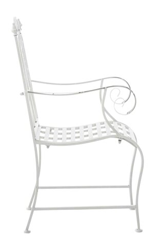 Set van 2 Tuinstoel Panjub met armleuningen wit, Wit