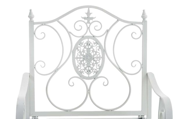 Set van 2 Tuinstoel Panjub met armleuningen wit, Wit