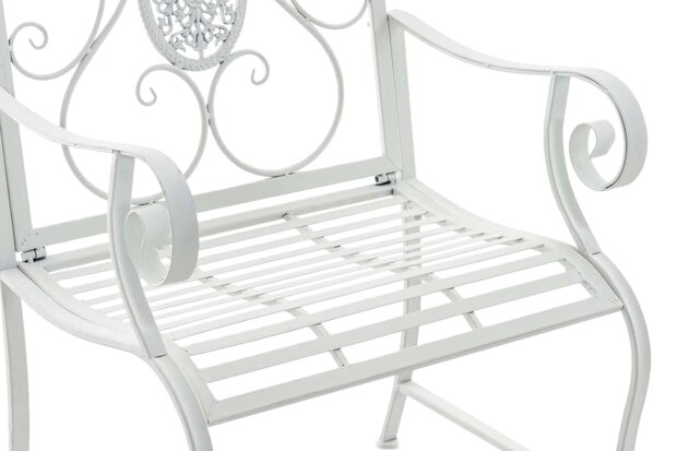 Set van 2 Tuinstoel Panjub met armleuningen wit, Wit