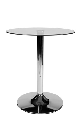 Glazen tafel 70 cm helder/glas, 