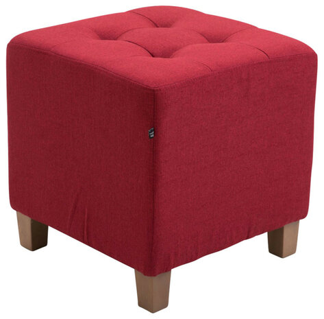 Set van 2 hockers Phoraa rood, Rood