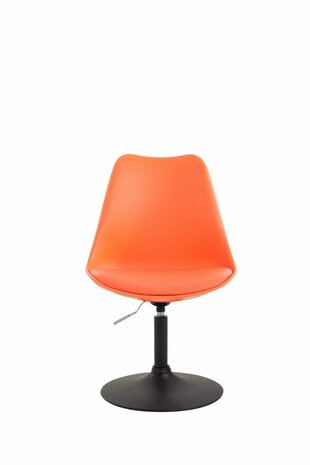 Eetkamerstoel Maverick kunststof zwart,oranje, Oranje