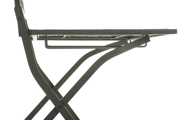 Set van 2 Klapstoelen Iseni antiek/groen, Groen