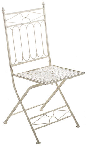 Set van 2 Klapstoelen Iseni antiek/Creme