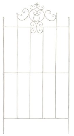 Set van 2 Trellis Pieli 170 x 86 cm antiek/wit, Wit