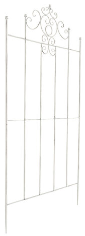 Set van 2 Trellis Pieli 170 x 86 cm antiek/wit, Wit