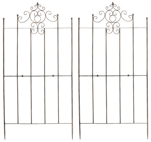Set van 2 Trellis Pieli 170 x 86 cm bronzen, 
