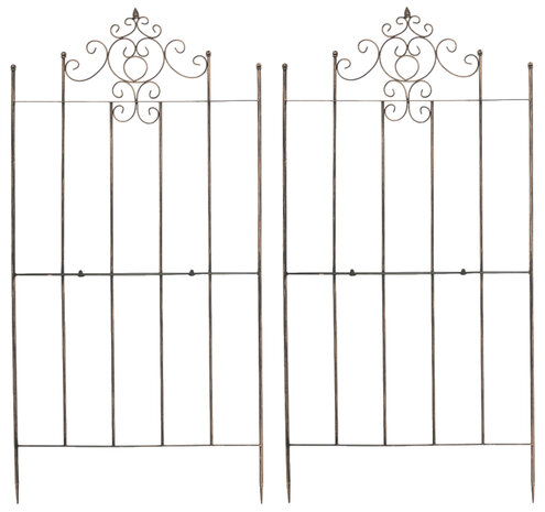 Set van 2 Trellis Pieli 170 x 86 cm bronzen, 