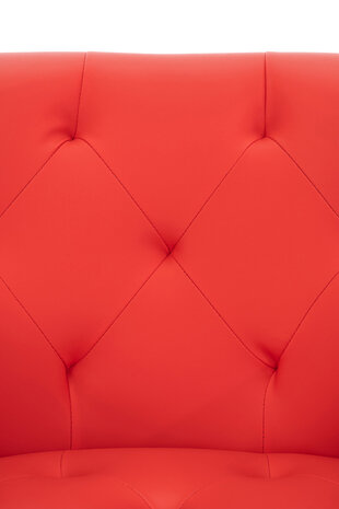 Eetkamerstoel Longfard rood,Kunstleer, Rood