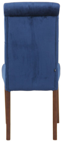 Set van 2 Lusbirn eetkamerstoelen Blauww,Fluweel